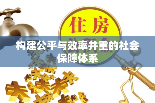 三原构建公平与效率并重的社会保障体系